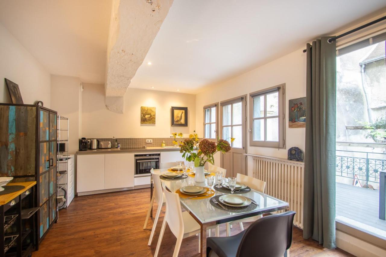 Ferienwohnung Terrasse Sur La Tour Garconnet Amboise Exterior foto